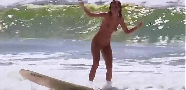  Playboy babes nude surfing and snowboarding